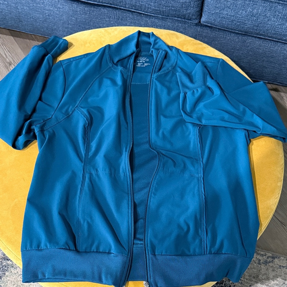 Women's Teal Utility Scrub Jacket